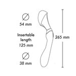 Розовый двусторонний вибростимулятор ZOA - 26,5 см. (Цвет: розовый)