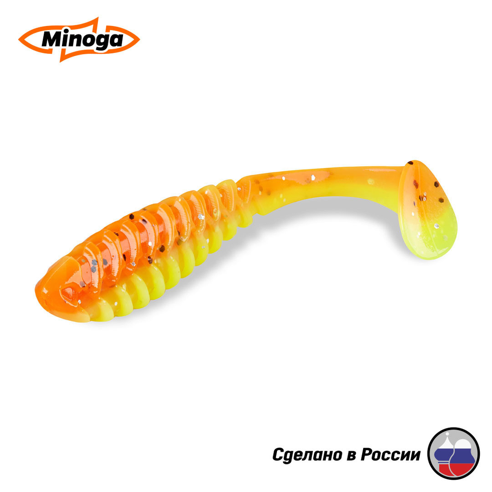 Силиконовая приманка "Minoga" COOPER 3,0"(6шт) 75мм, 2,5гр, цвет 324