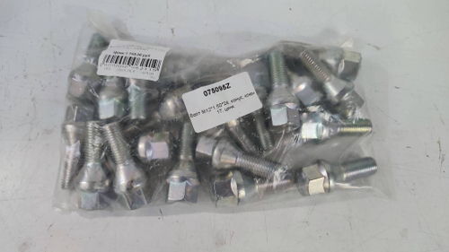 Болт M12*1,50*24, конус, ключ 17, цинк (20 шт./ комплект)
