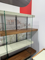 Стеллаж HC-SC-001-A SO-323 глянец/белый/орех