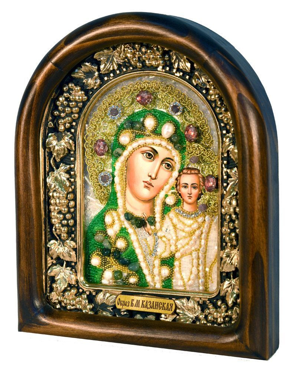 Икона Пресвятая Богородица Казанская бисер