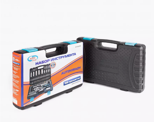 Инструмент  Autovirazh  набор 108 пр. 1/2"-1/4" AV-212108