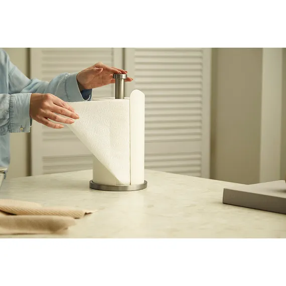 Держатель для бумажных полотенец riks, молочный