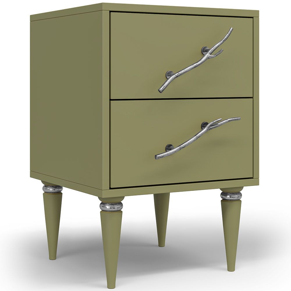 Тумба Арт Колор matte Классик Сильвер Зеленая олива матовая