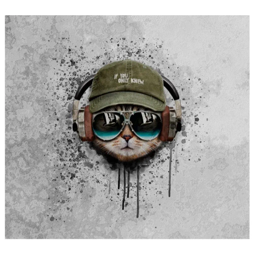 Флизелиновые фотообои на стену Обоюшкины "Кот" 306х280 (ШхВ)