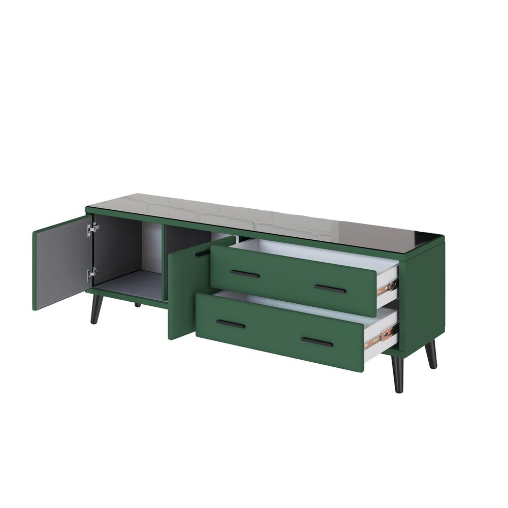 Тумба ТВ Виго 1,6, Изумрудный