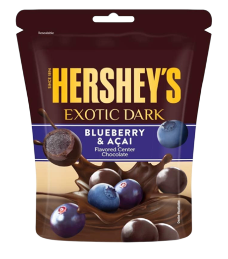 Шоколад Hershey's Exotic Dark Blueberry & Acai со вкусом голубики и асаи