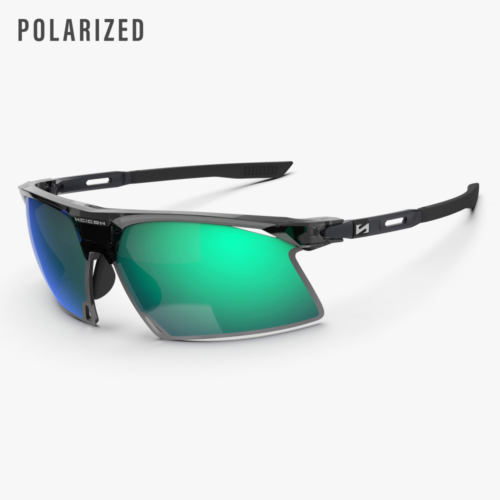 Спортивные очки Scicon Aerobeam Titanium Sunglasses Black Crystal Polarized Multi Mirror Green