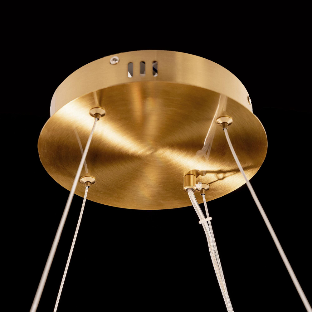 Citilux Ричард CL336063 LED Люстра хрустальная с пультом Бронза