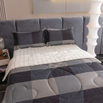 Комплект постельного белья Сатин с Одеялом 100% хлопок 160x80 на резинке OBR151