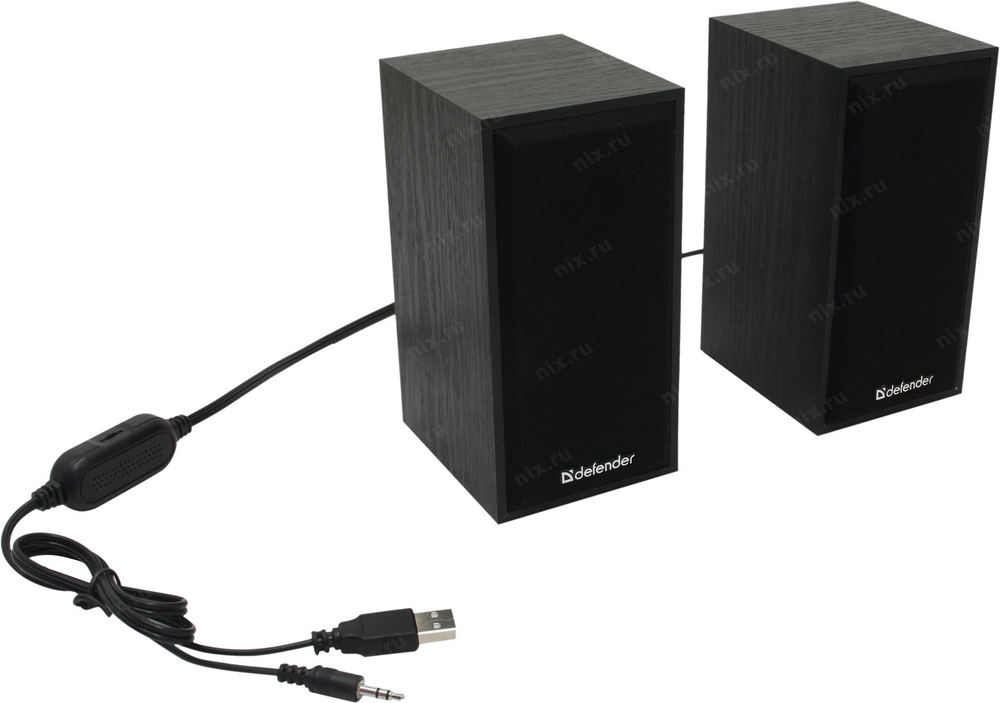 Колонки Defender SPK 240 (2x3W, дерево, питание от USB) &lt;65224&gt;