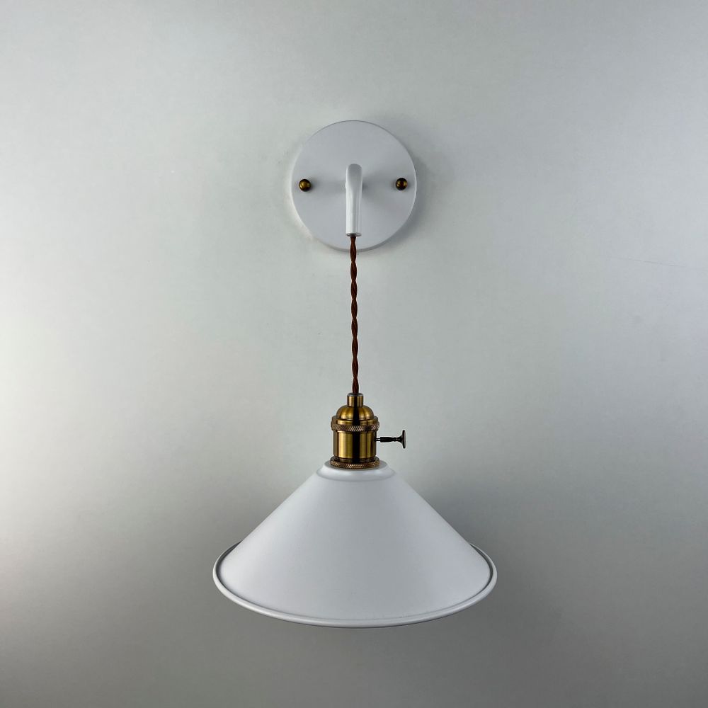 Бра С Подвесным Плафоном Braid Wall White By Imperiumloft