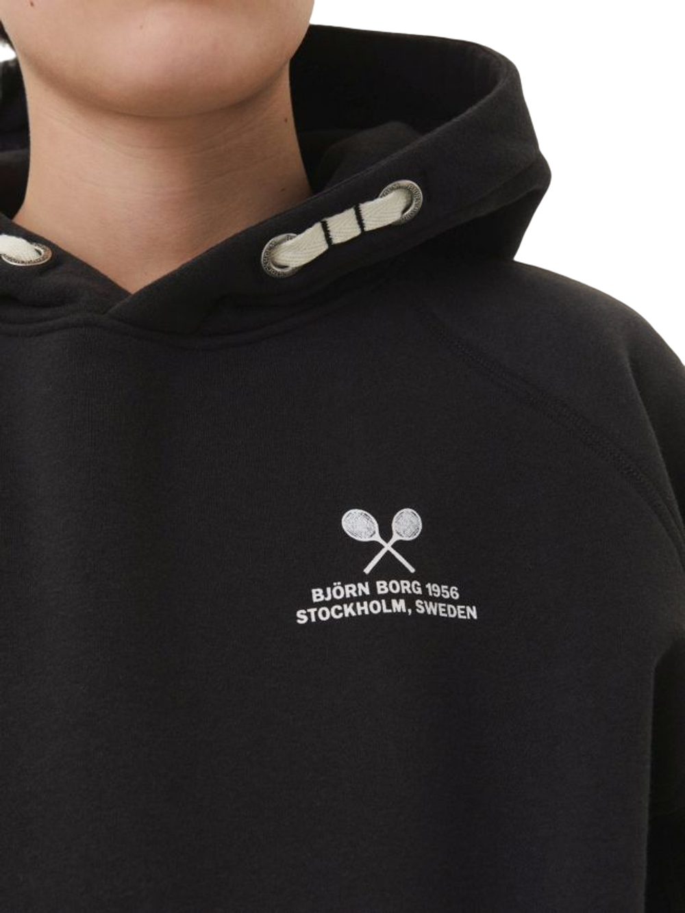 Кофта для мальчика теннисная Björn Borg Hood Sport B - black beauty