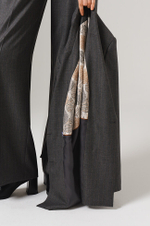 0107 Пальто женское (темно-серый елочка)