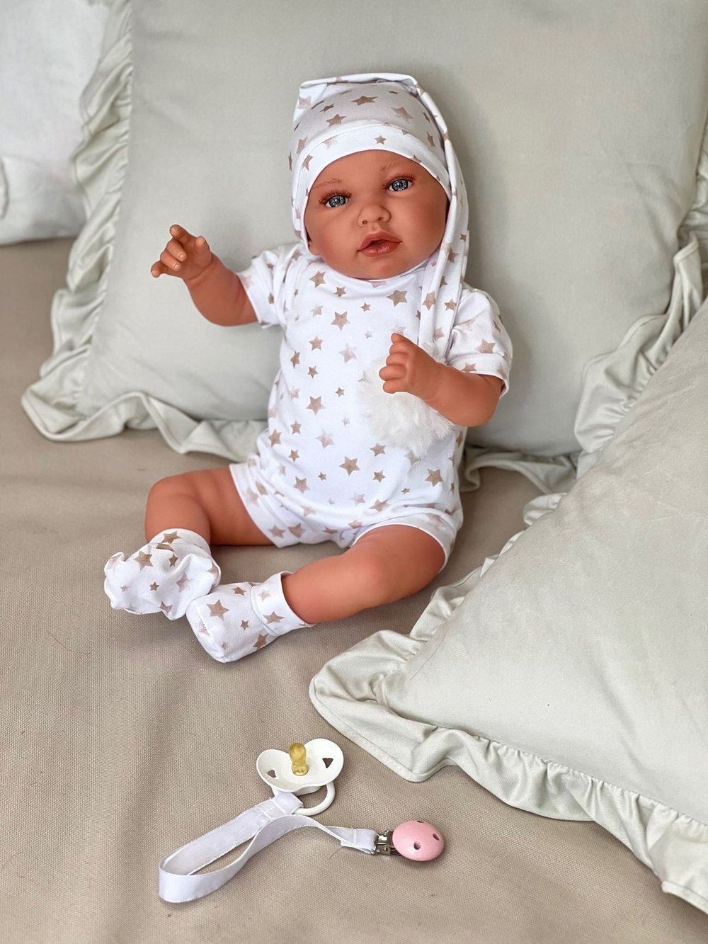 Кукла Реборн Marina and Pau 45cм Ane мягконабивная (M3061)