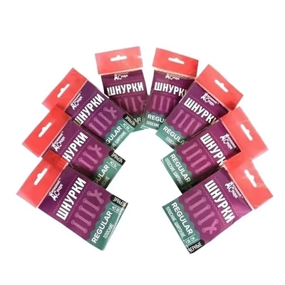 Шнурки Regular плоские 110см (черные)