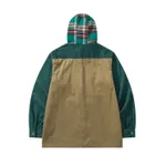 Рубашка YMKASHIX Velvet Button Det зеленая / песочная