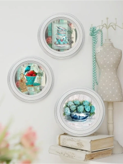 Картины на стену интерьерные на холсте 3 шт. 17.5 см