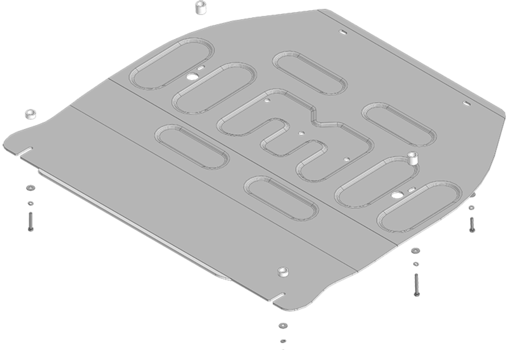 Защита алюминиевая Д, ЭУР, ПЭм для Voyah Dream; Passion MOTODOR.348606