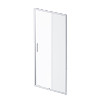 Дверь душевая в нишу AM.PM Gem W90G-100-1-195MM Стекла прозрачное, матовое, профиль хром матовый