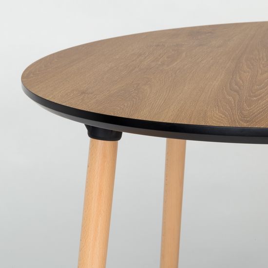 Обеденный стол Copine 100 см меламин орех | Купить в StoreForHome.ru