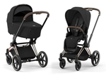 Коляска Cybex Priam IV Rosegold complete и автокресло Cloud G i-Size Magic Black 3 в 1 Sepia Black