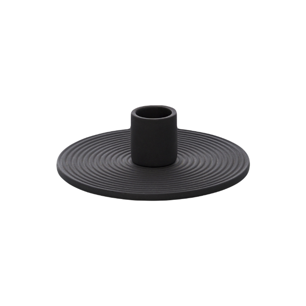 Подсвечник из каменной керамики Essential | графитовый