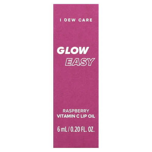 I Dew Care, Glow Easy, масло для губ с витамином C, малина, 6 мл (0,20 жидк. унции)