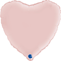 G Сердце Розовый сатин