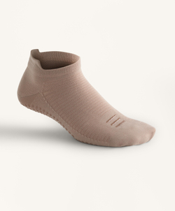 OYSHO Две пары носков-следков из смесового хлопка с высоким вырезом, мокко