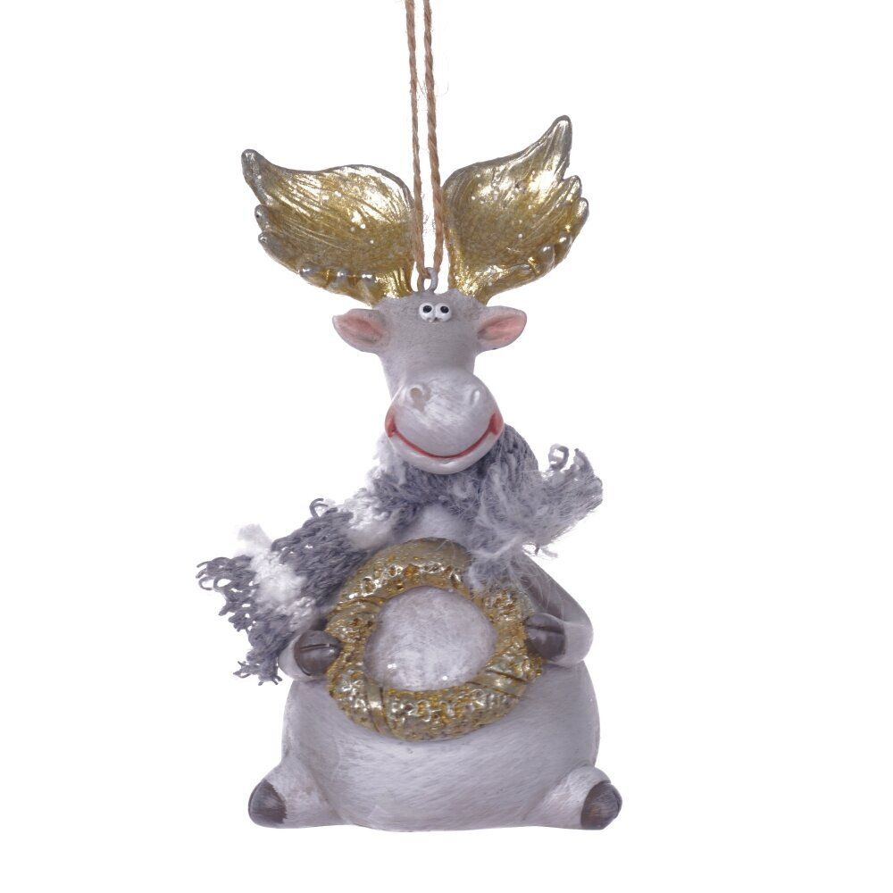 GAEM Фигурка декоративная подвесная "Олень", L5,5 W4,5 H10,5 см, 2в.
