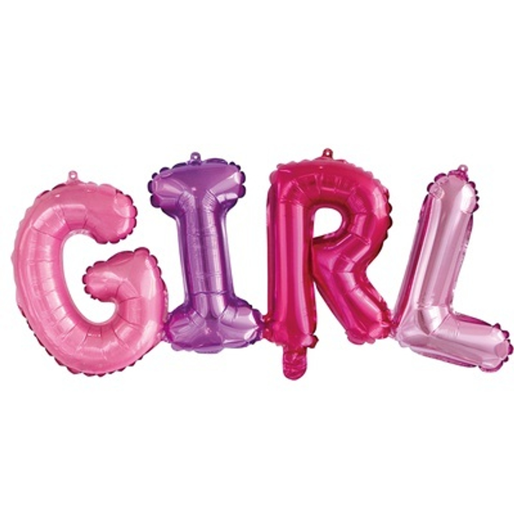 К БУКВЫ G-I-R-L 14" Мульти