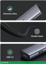 USB-хаб Ugreen CM473-20805 Space Gray (20805)