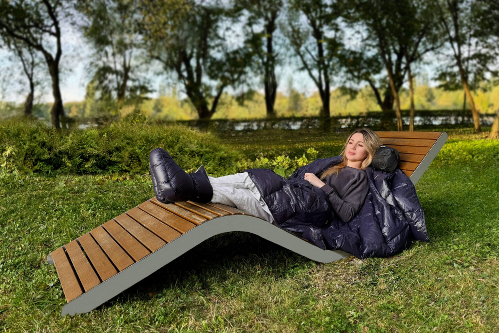 Сапожки-носочки пуховые German Grass Comfort Socks Travel Grass Indigo синие