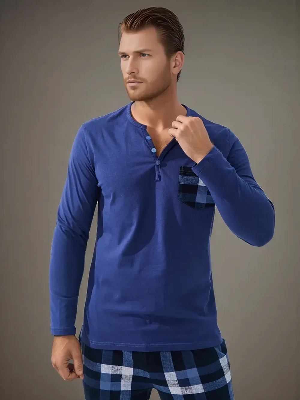 Пижама со штанами костюм домашний