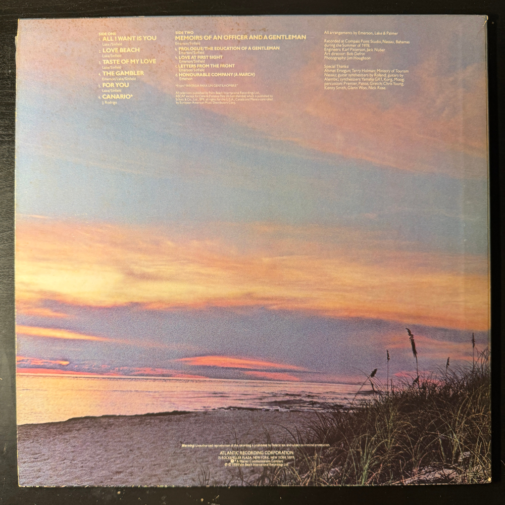 Emerson, Lake & Palmer - Love Beach (Япония 1978г.)