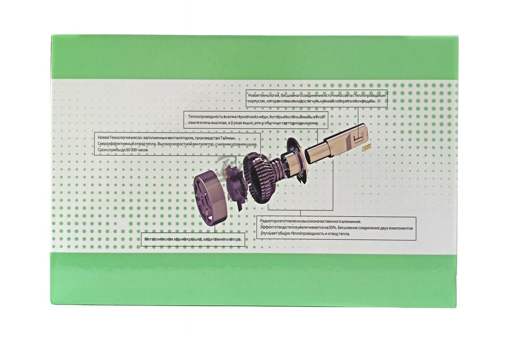 Светодиодные автомобильные LED лампы Sariti K5 H7 6000K 12V