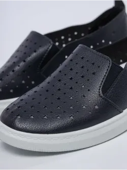 Мокасины летние с перфорацией