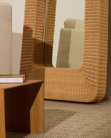 Зеркало из ротанга Zilna 58 x 120 см