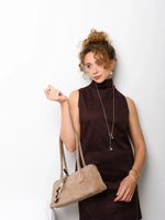 Серьги "HWB" с горным хрусталём Gold