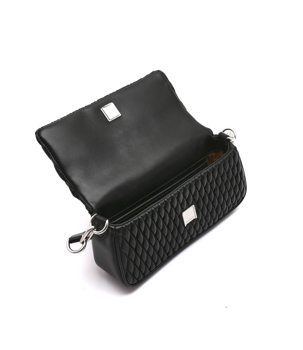 кожаная сумка через плечо kira ruched TORY BURCH - черный(137266)