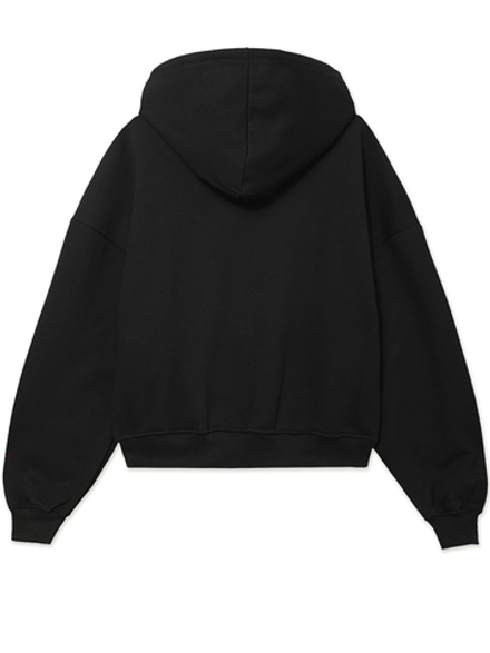 Толстовка С Капюшоном На Молнии Black Unicorn Graphic Oversized Zip Up Hoodie