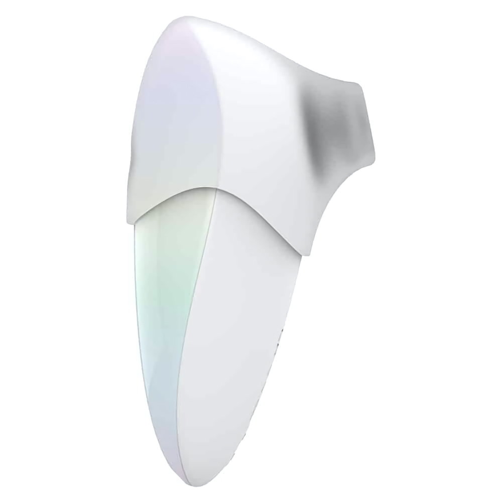 Белый клиторальный таппинг-стимулятор Pandora с насадкой для вакуумной стимуляции (Цвет: белый)