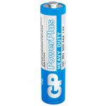 Батарейки КОМПЛЕКТ 4 шт., GP PowerPlus AAA (R03, 24G), солевые, мизинчиковые, в пленке, 24CEBRA-2S4