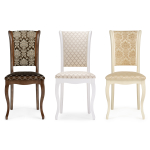 Стул деревянный Woodville Фабиано белый, бежевый, ножки белые