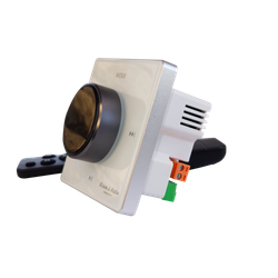 Сенсорная панель управления Steamwater NOISE white (Белый c дисплеем, в комплекте с ПДУ, управление на 4 акустических динамика)
