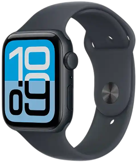 Умные часы Apple Watch SE 3 2025, 40 мм, корпус из алюминия цвета «полночь», спортивный ремешок цвета «полночь», размер S/M (MEH94)