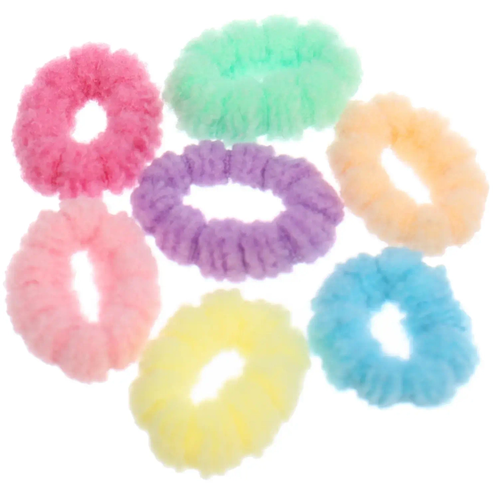 Резинки для волос 100шт «МИНДАЛЬ», цвет нежный микс, d-2см