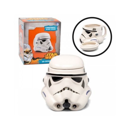 Кружка керамическая с крышкой 3D Звездные войны Штурмовик