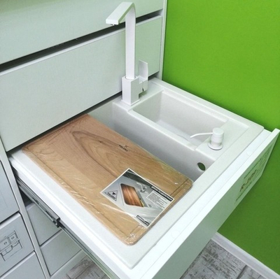 Мойка TOLERO R-109 белый №923С, смеситель OSCURO белый